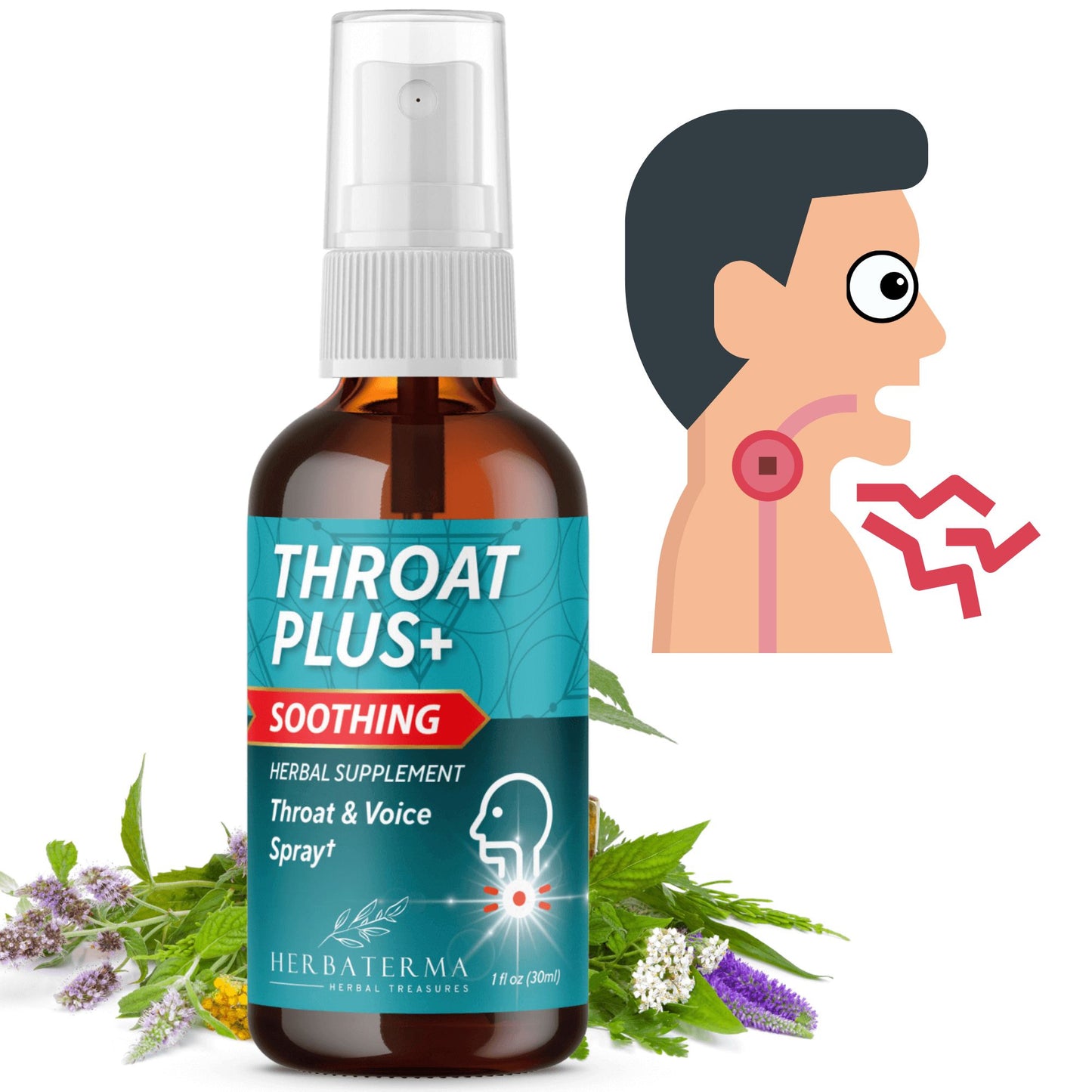 Throat Plus+ Soothing Throat and Voice Spray
